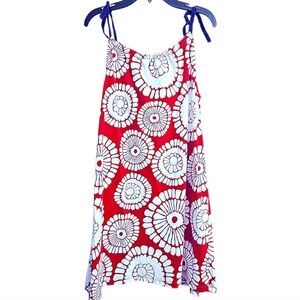 Hanna Andersson Red White And Blue Pillowcase Dress Adjustable Straps 10